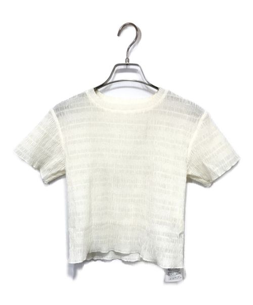 TODAYFUL（トゥデイフル）TODAYFUL (トゥデイフル) Random Shirring T-shirts カットソー ホワイト サイズ:Fの古着・服飾アイテム