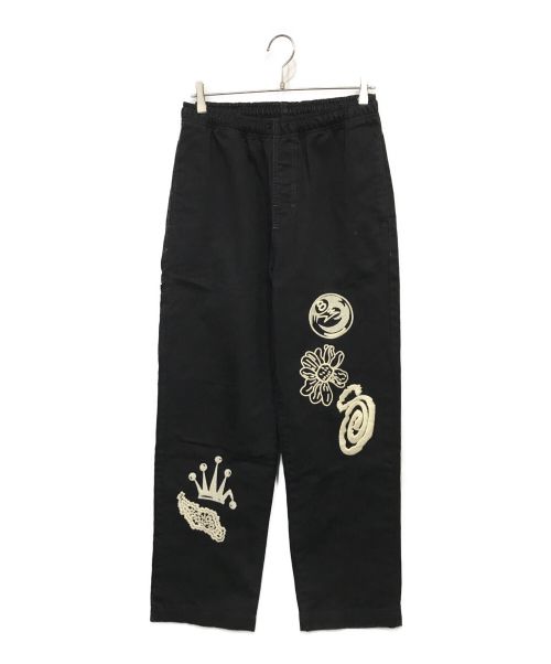 stussy（ステューシー）stussy (ステューシー) NOMA ICON BEACH PANT パンツ ブラック サイズ:Sの古着・服飾アイテム