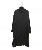 B Yohji Yamamotoビーヨウジヤマモト）の古着「デザインロングシャツ」｜ブラック