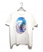 BAPE BY A BATHING APEベイプバイアベイシングエイプ）の古着「Sakura Photo Ape Head Tee Tシャツ」｜ホワイト