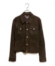 POLO JEANS CO. (ポロジーンズカンパニー) スエードレザーシャツジャケット ブラウン サイズ:M