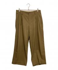 zanellato (ザネラート) プリーツワイドスラックス カーキ サイズ:-