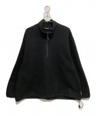 WOOLRICH (ウールリッチ) ハーフジップスウェット ブラック サイズ:XXL