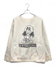 BOWWOW (バウワウ) バウワウ ”YOKO” SWEAT SHIRTS PEACENIK ホワイト サイズ:L