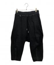 BYBORRE (バイボレ) Tapered Cropped Pants/テーパードクロップドパンツ ブラック サイズ:M
