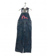 EVISU (エヴィス) カモメペイントダブル二―オーバーオール インディゴ サイズ:34