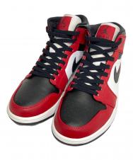 NIKE (ナイキ) AIR JORDAN 1 MID レッド×ブラック サイズ:27.0