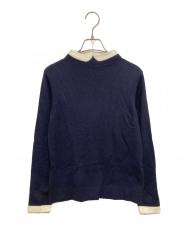MACKINTOSH PHILOSOPHY (マッキントッシュ フィロソフィー) クレリックカラーニット ネイビー サイズ:38