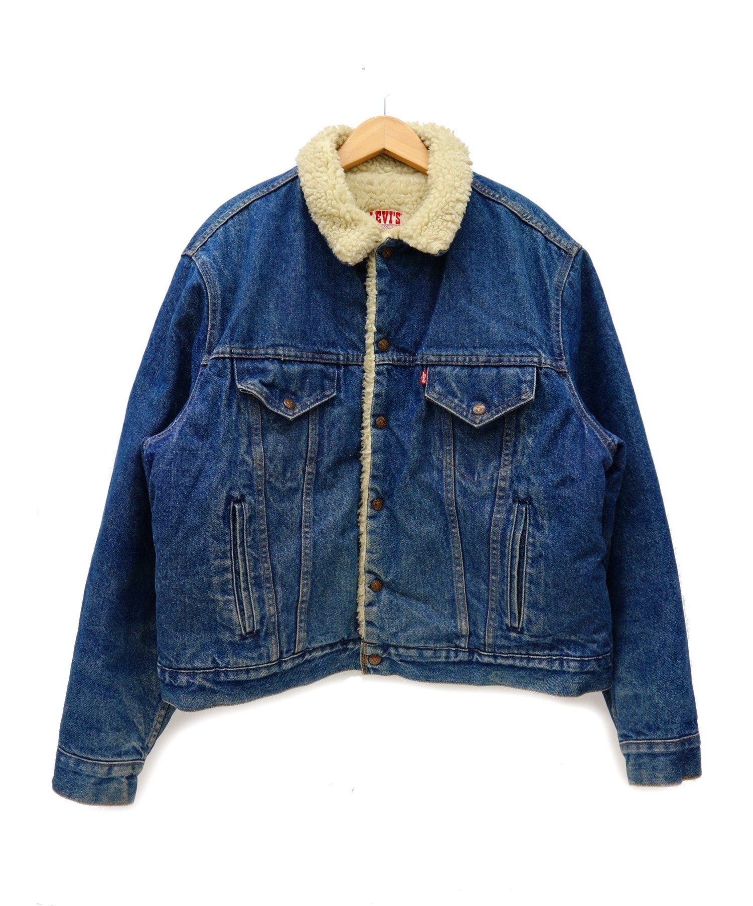 中古 古着通販 Levi S リーバイス 古着 ボアデニムジャケット インディゴ サイズ 48 R Usa製 0216 ブランド 古着通販 トレファク公式 Trefac Fashion