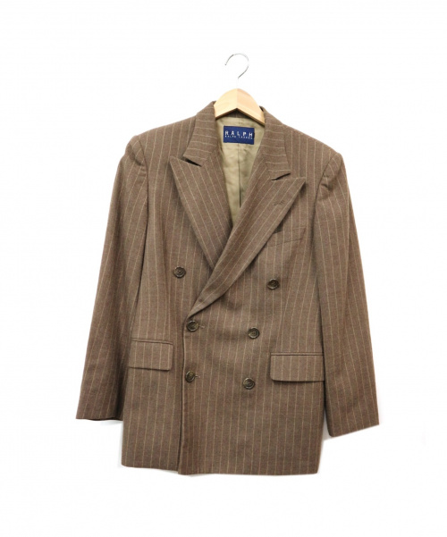中古 古着通販 Ralph Lauren ラルフローレン ピークドラペルダブルジャケット ブラウン サイズ 9 ブランド 古着通販 トレファク公式 Trefac Fashion