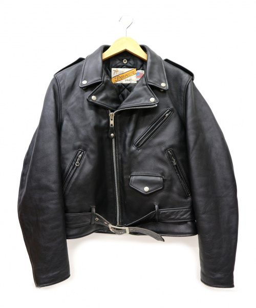中古 古着通販 Schott ショット ダブルレザーライダースジャケット ブラック サイズ 40 Usa製 Lot618 ブランド 古着通販 トレファク公式 Trefac Fashion