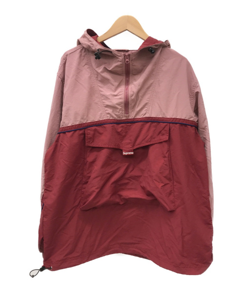 SUPREME（シュプリーム）SUPREME (シュプリーム) スプリットアノラックジャケット レッド×ピンク サイズ:L 18SS・Split Anorakの古着・服飾アイテム