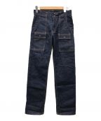TCB jeans（ティーシービー ジーンズ）の古着「セルビッチブッシュデニムパンツ」｜インディゴ