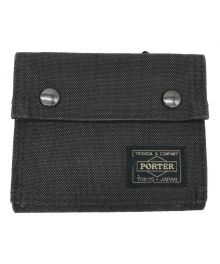 PORTER（ポーター）の古着「2つ折り財布」｜ブラック