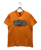stussyステューシー）の古着「90sプリントTシャツ」｜オレンジ