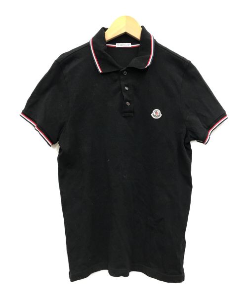 MONCLER（モンクレール）MONCLER (モンクレール) ポロシャツ ブラック サイズ:XSの古着・服飾アイテム