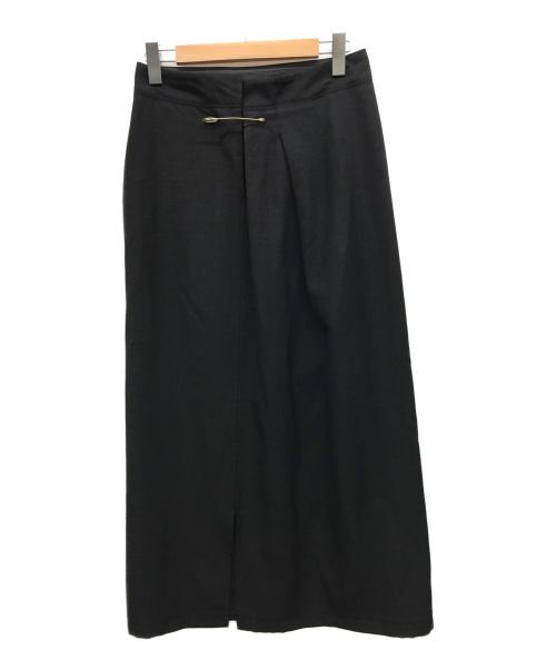 Y's（ワイズ）Y's (ワイズ) ウールスカート ブラック サイズ:3の古着・服飾アイテム
