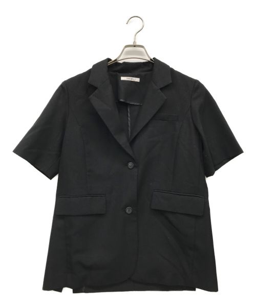 Snidel（スナイデル）Snidel (スナイデル) ハーフスリーブジャケット ブラック サイズ:SIZE ONEの古着・服飾アイテム