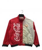 Coca Colaコカコーラ）の古着「ナイロンプリントジャケット」｜レッド