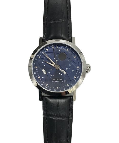 epos（エポス）EPOS (エポス) 自動巻き腕時計 ブルーの古着・服飾アイテム