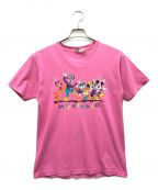MICKEY&COミッキー アンド コー）の古着「古着プリントTシャツ」｜ピンク