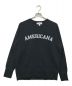 Americana（アメリカーナ）の古着「ロゴクルースウェット」｜ブラック