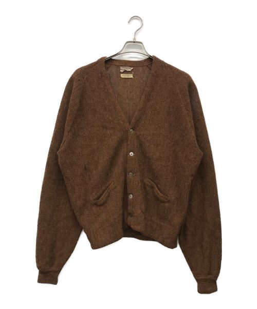 USED（ユーズド）USED (ユーズド) アルパカカーディガン ブラウン サイズ:XLの古着・服飾アイテム