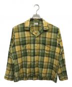 TOWN CRAFTタウンクラフト）の古着「チェックシャツ」｜黄緑