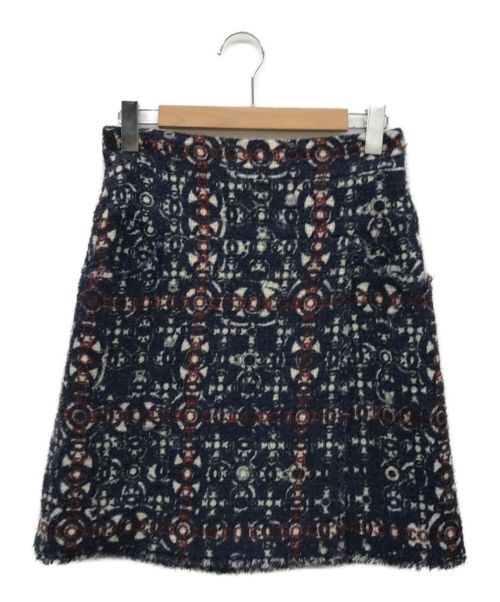 CHANEL（シャネル）CHANEL (シャネル) ツイードスカート ネイビー サイズ:40の古着・服飾アイテム