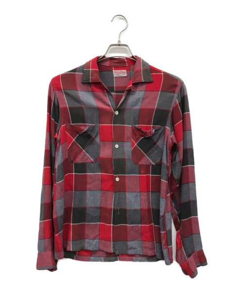 nelson paige（ネルソンペイジ）nelson paige (ネルソンペイジ) チェックシャツ レッド サイズ:S 14-12 1/2の古着・服飾アイテム