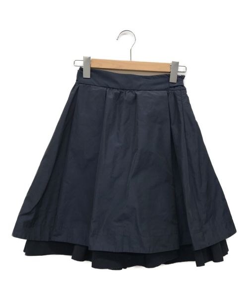 MONCLER（モンクレール）MONCLER (モンクレール) ナイロンフレアスカート ネイビー サイズ:40の古着・服飾アイテム