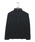 BURBERRY BLACK LABELバーバリーブラックレーベル）の古着「ポロシャツ」｜ブラック