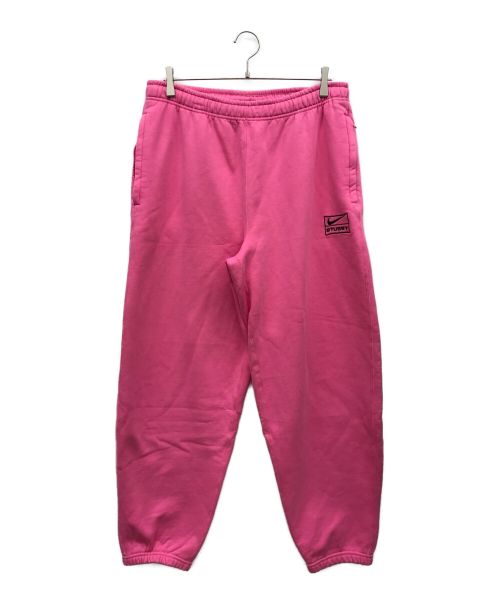 NIKE（ナイキ）NIKE (ナイキ) stussy (ステューシー) スウェットパンツ ピンク サイズ:Mの古着・服飾アイテム