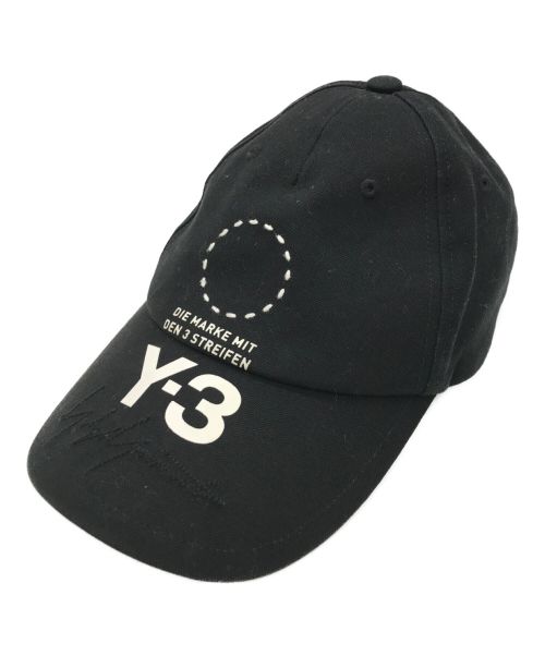 Y-3（ワイスリー）Y-3 (ワイスリー) ロゴベースボールキャップ ブラックの古着・服飾アイテム