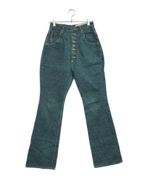 KAPITAL（キャピタル）KAPITAL (キャピタル) デニムサルエルパンツ グリーン サイズ:XSの古着・服飾アイテム