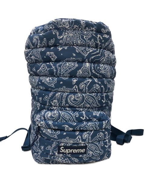 SUPREME（シュプリーム）Supreme (シュプリーム) Puffer Backpack ブルーの古着・服飾アイテム