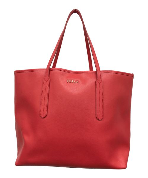 FURLA（フルラ）FURLA (フルラ) トートバッグ レッドの古着・服飾アイテム