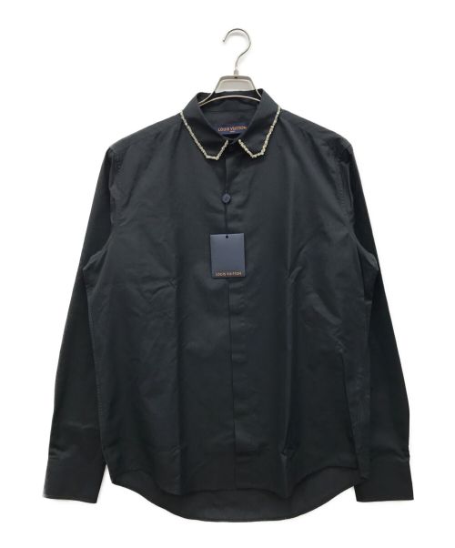 LOUIS VUITTON（ルイ ヴィトン）LOUIS VUITTON (ルイ ヴィトン) 長袖ビジューシャツ ブラック サイズ:41/16の古着・服飾アイテム