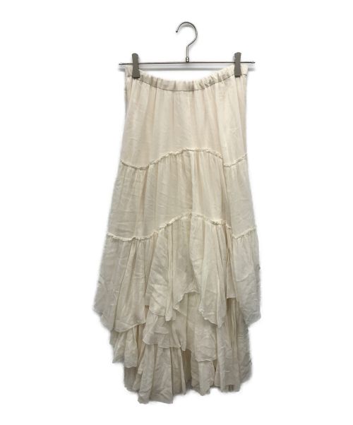 CASA FLINE（カーサフライン）CASA FLINE (カーサフライン) コットンティアードスカート ベージュ サイズ:freeの古着・服飾アイテム