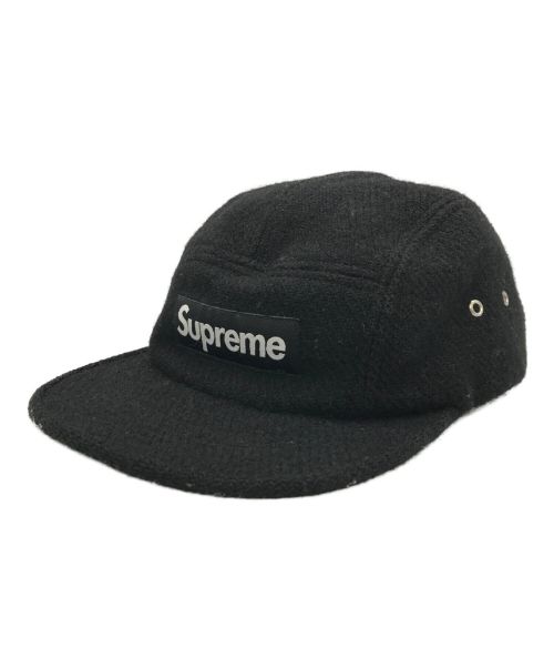 SUPREME（シュプリーム）Supreme (シュプリーム) Harris Tweed (ハリスツイード) キャップ ブラックの古着・服飾アイテム