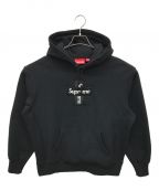 SUPREME）の古着「Cross Box Logo Hooded Sweatshirt」｜ブラック