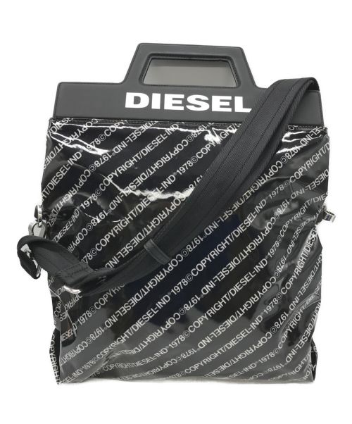 DIESEL（ディーゼル）DIESEL (ディーゼル) コピーライトプリントバッグ ブラックの古着・服飾アイテム