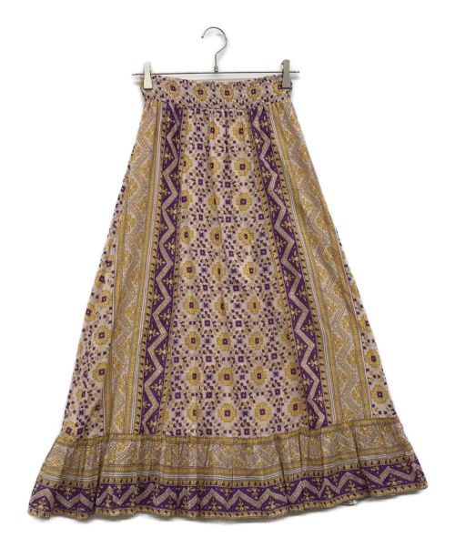 sara mallika（サラマリカ）sara mallika (サラマリカ) ティアードロングスカート ライトピンク サイズ:無しの古着・服飾アイテム