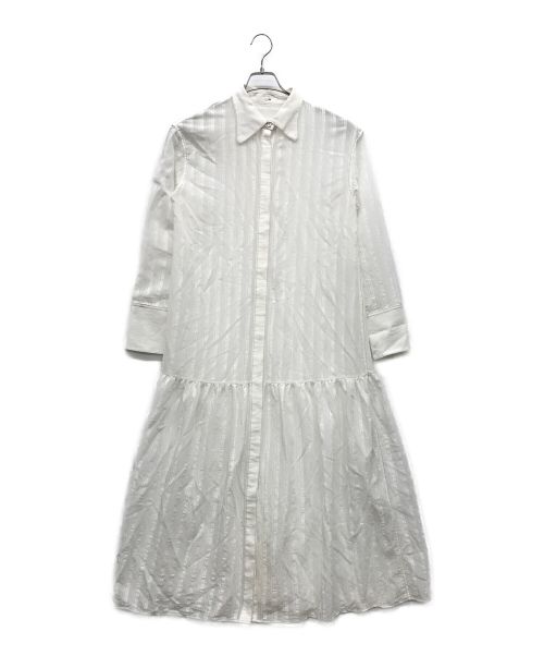 TODAYFUL（トゥデイフル）TODAYFUL (トゥデイフル) Sheerstripe Shirts Dress ホワイト サイズ:36の古着・服飾アイテム