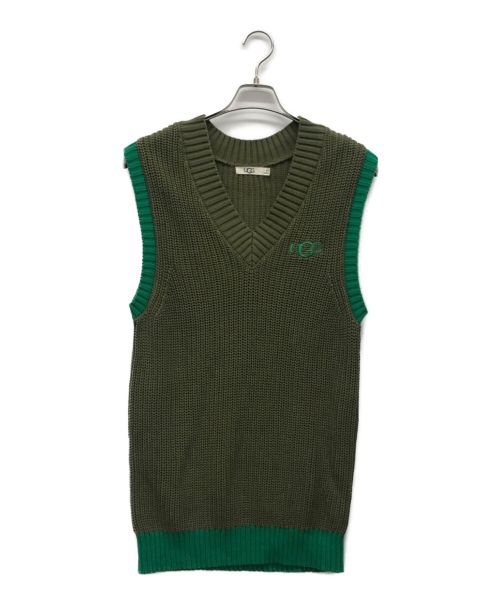 UGG（アグ）UGG (アグ) ニットベスト グリーン サイズ:Mの古着・服飾アイテム