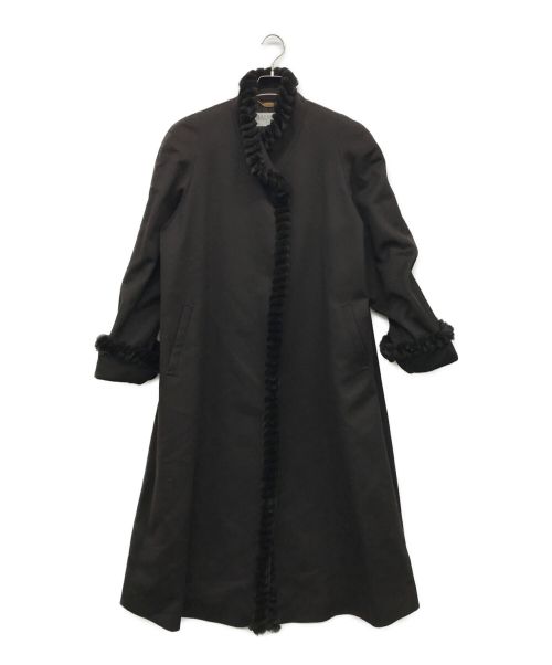 BALMAIN（バルマン）BALMAIN (バルマン) カシミア混コート ブラウン サイズ:9ARの古着・服飾アイテム