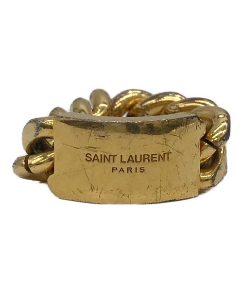 Saint Laurent Paris（サンローランパリ）Saint Laurent Paris (サンローランパリ) チェーンリング ゴールド サイズ:１０号の古着・服飾アイテム
