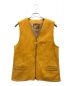 Y2LEATHER（ワイツーレザー）の古着「STEER SUEDE ZIP VEST」｜イエロー
