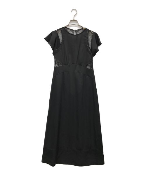 Snidel（スナイデル）Snidel (スナイデル) バックシャンレースドレス ブラック サイズ:1の古着・服飾アイテム