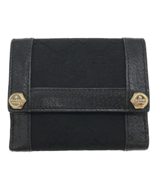 GUCCI（グッチ）GUCCI (グッチ) 2つ折り財布 ブラック サイズ:なしの古着・服飾アイテム